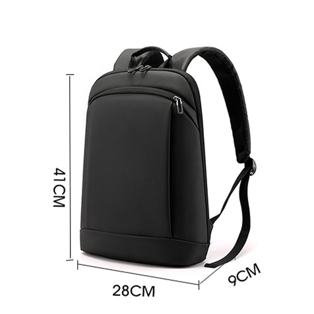fekete uniszex laptop hátizsák méretábrán 41 x 28 x 9 cm jelöléssel