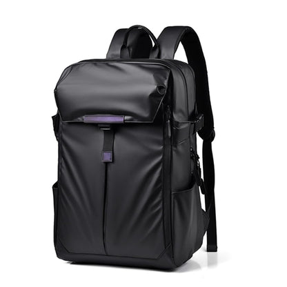 Dollcini fekete vízlepergető 15,6 hüvelykes laptop hátizsák, fényes fedlappal