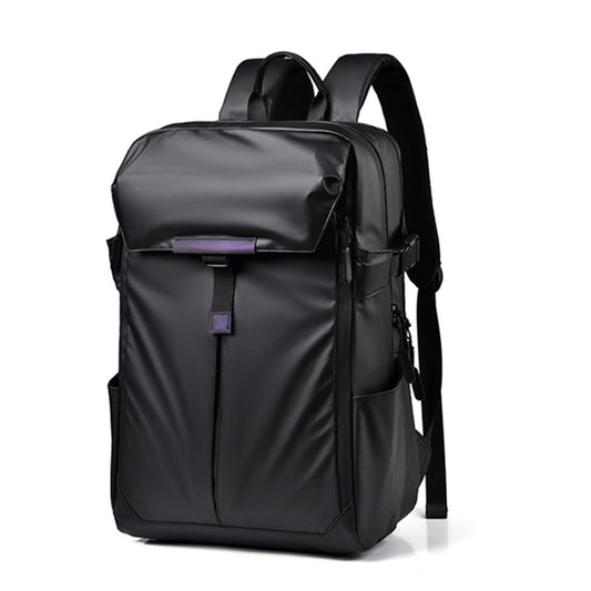 Dollcini fekete vízlepergető 15,6 hüvelykes laptop hátizsák, fényes fedlappal