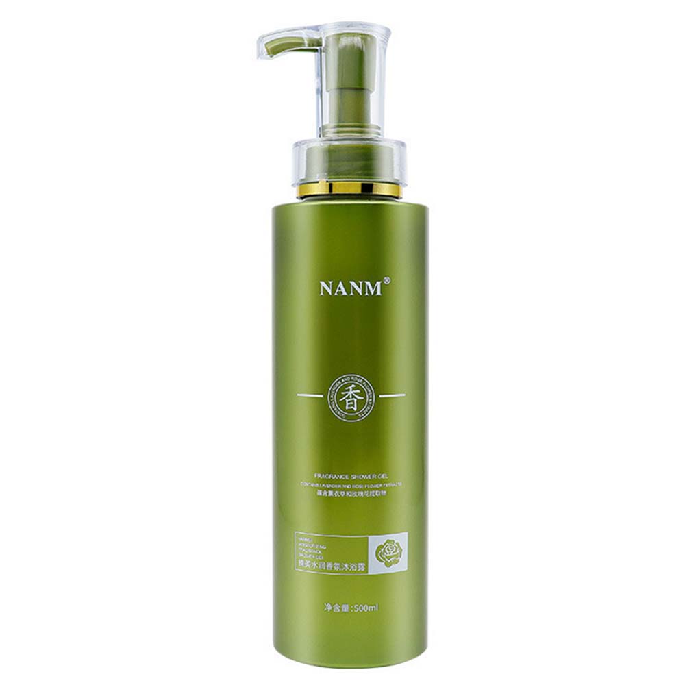 Dollcini Nanmeishun ginzeng tusfürdő, zöld pumpás flakonban, 500 ml