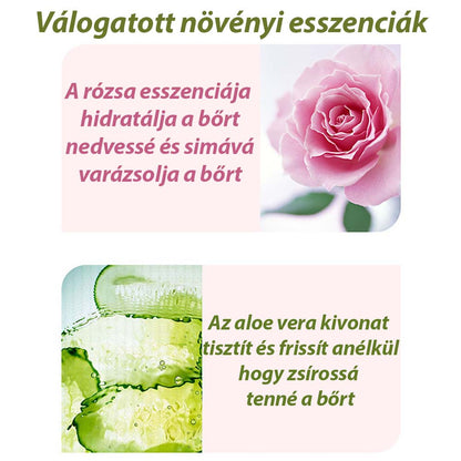 szépségápolási termék, rózsa formával, részletnézetben