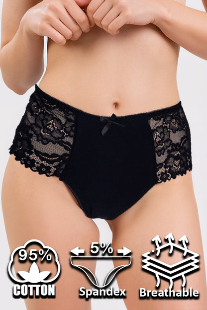 női bugyi, többszínű, 6 részes, pamutból, közeli anyagrészlettel, ZZC_32212_XL modell
