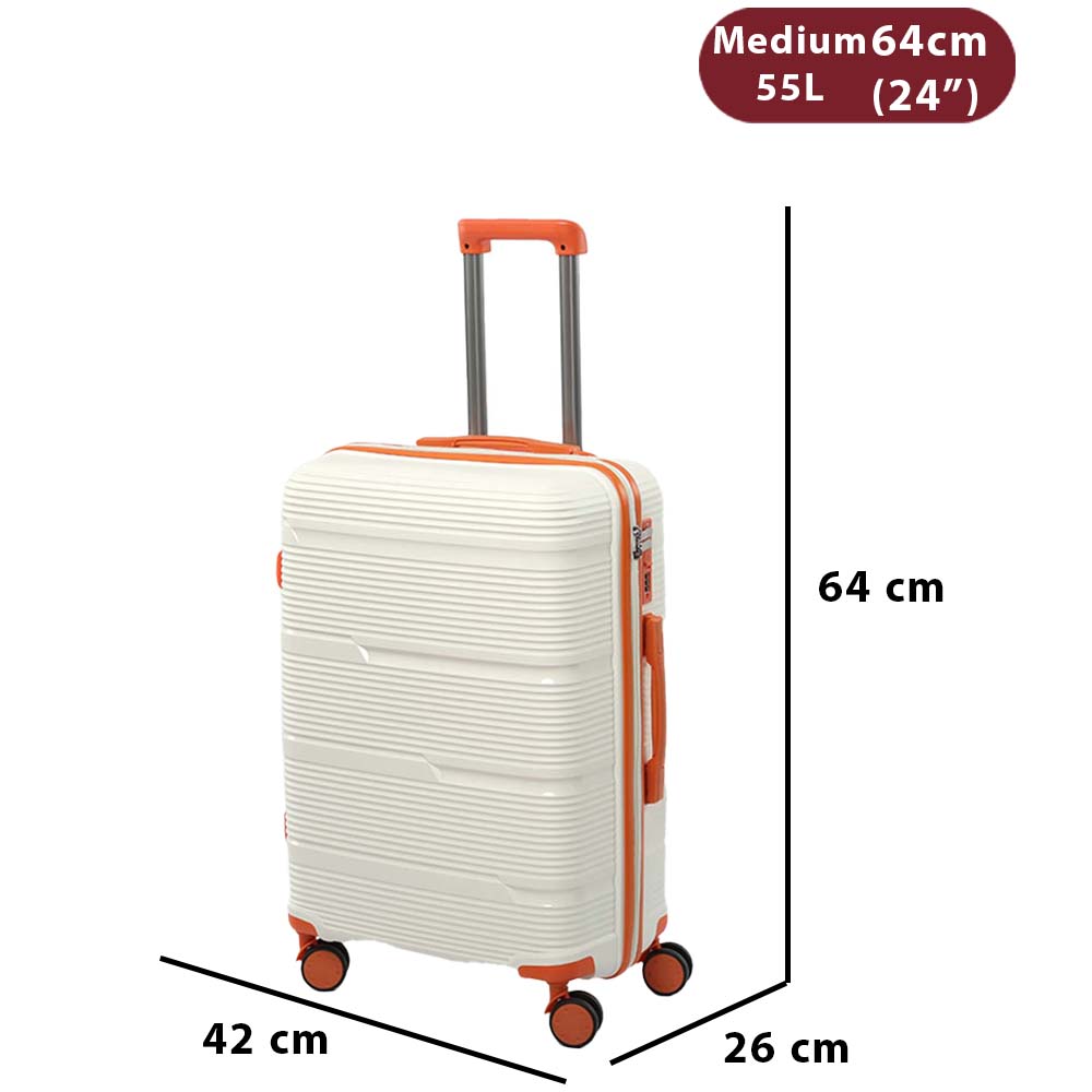 bőrönd szett, 3 részes, PP keményhéjjal, kerekes részlettel, 357912-232m modell