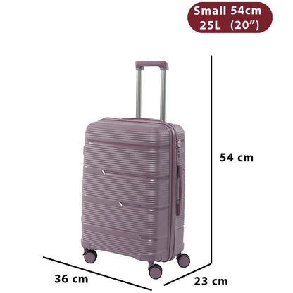 bőrönd szett, 3 részes, PP keményhéjjal, zár részletével, 357912-233s modell