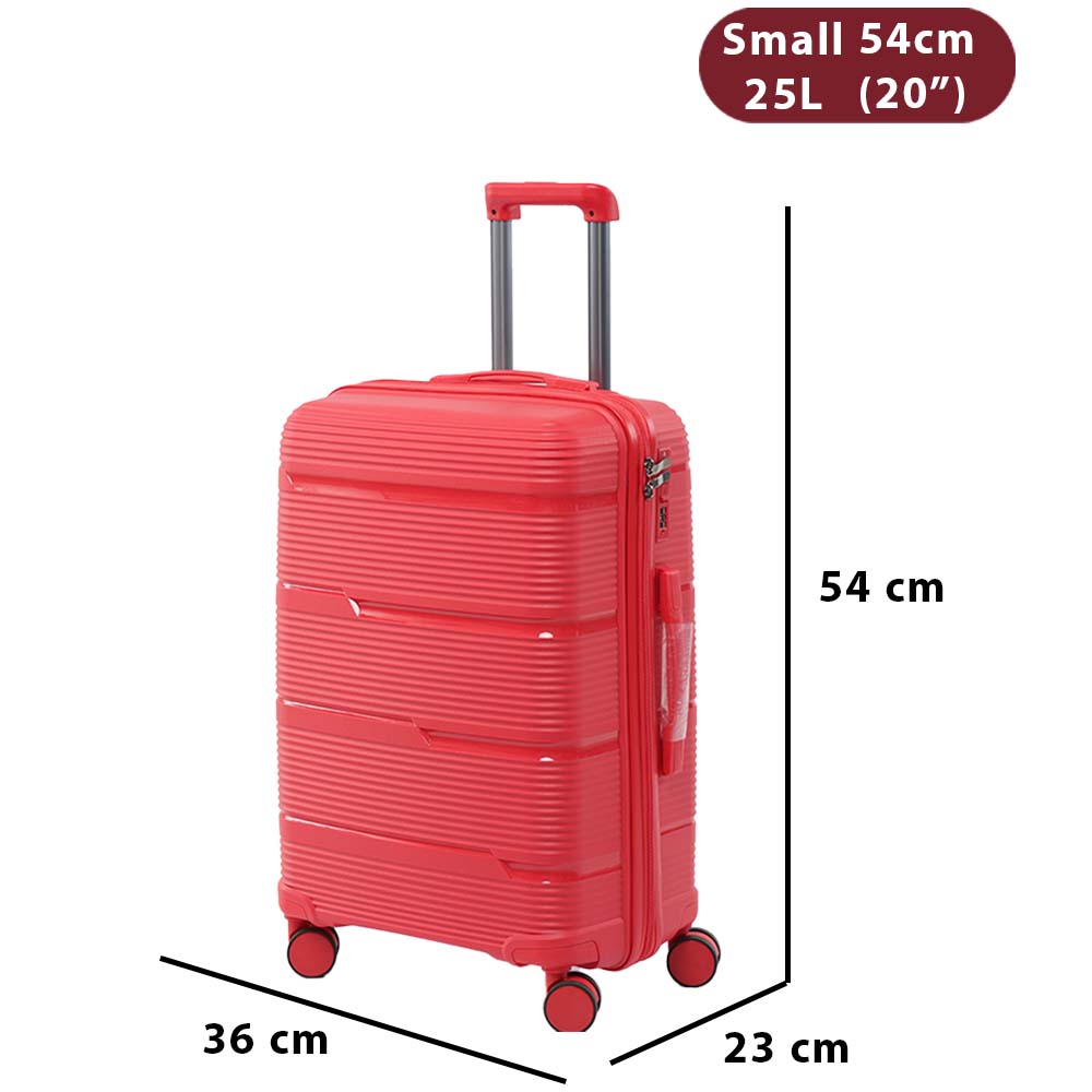 bőrönd szett, 3 részes, PP keményhéjjal, zár részletével, 357912-236s modell