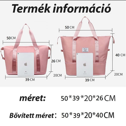 utazótáska, kompakt, poliészter anyagból, főnézetben, 4264416 modell