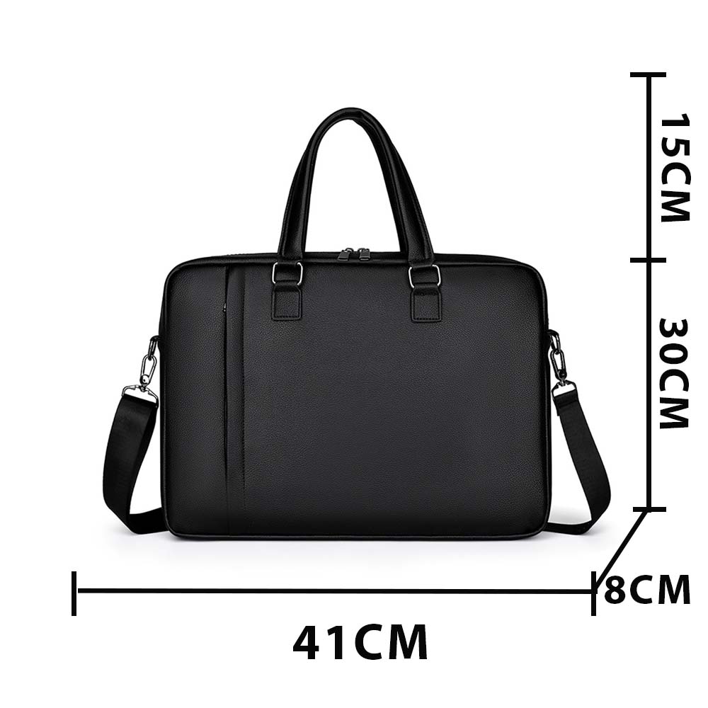 laptoptáska, fekete, nylon anyagból, cipzáras részlettel, 429262 modell