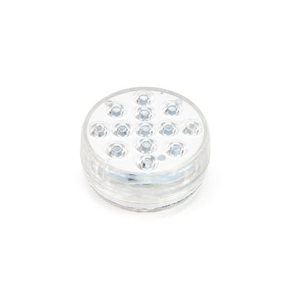 medence LED lámpa, átlátszó kerek kivitelben felülnézetből