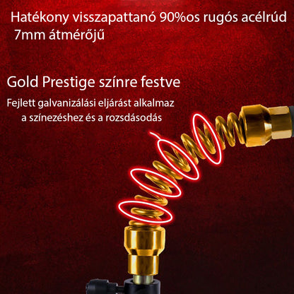 reflexlabda boxzsák rugós acélrúd közeli részletével infografikán