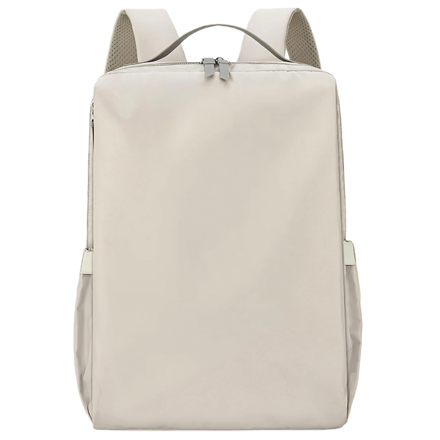 Dollcini bézs női laptop hátizsák, kompakt minimalista előlappal