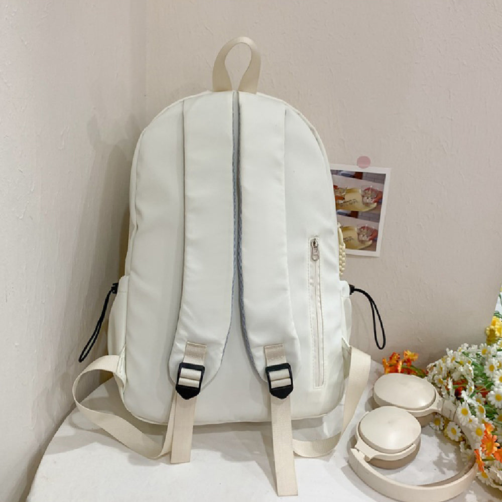 iskolatáska hátizsák, nylon anyagból, laptoprekesszel, belső rekeszekkel