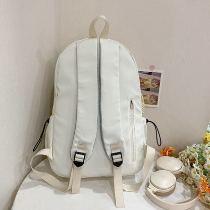 iskolatáska hátizsák, nylon anyagból, laptoprekesszel, belső rekeszekkel