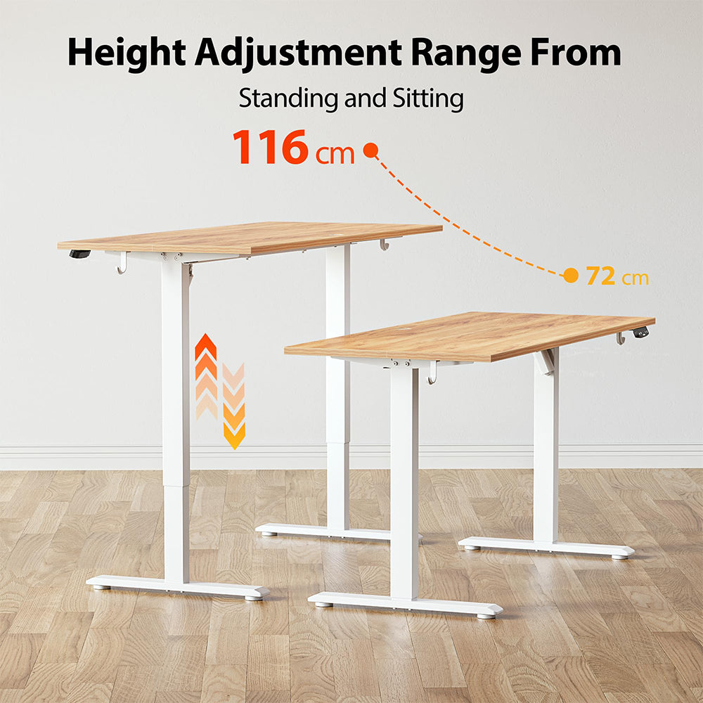 állítható íróasztal, 72-116 cm magasságállítási tartománnyal