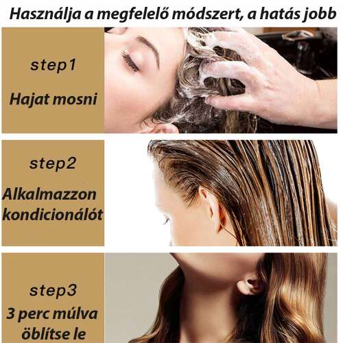 Nanmeishun ginzeng hajkondicionáló használati lépései hajmosás után
