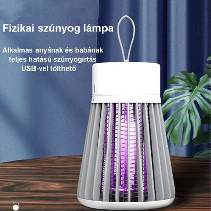 USB szúnyogirtó lámpa, UV fényes fizikai rovarcsapda használati képen