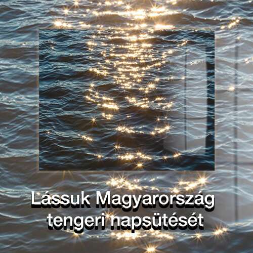 3D homokfestmény, tengeri napfény motívummal ablakra vetített poszteren