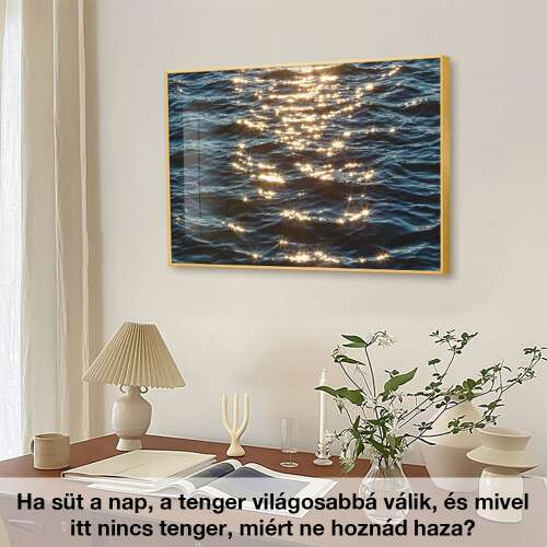 otthoni dekoráció, üveg részlettel, oldalnézetben