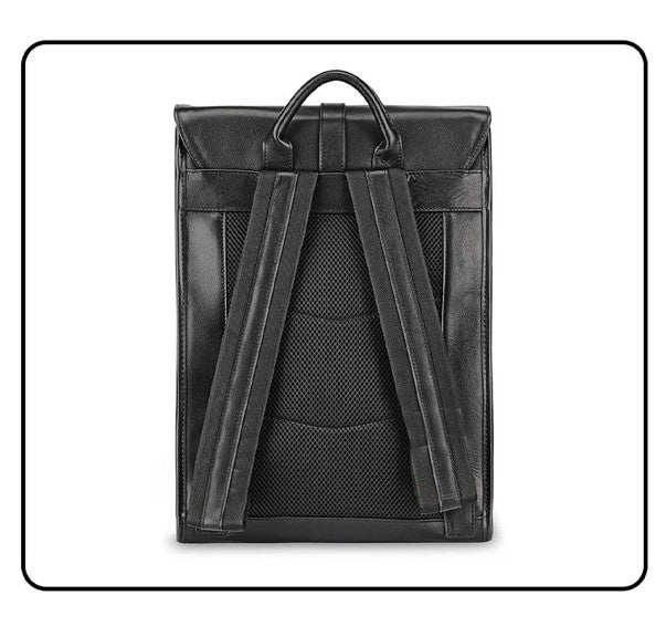 laptoptáska, fekete, műbőr kivitelben, laptoprekesszel, oldalnézetben, 990438f434 modell