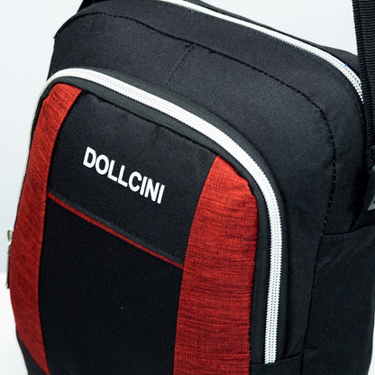női oldaltáska, kompakt, nylon anyagból, állítható pánttal, 7587397 modell