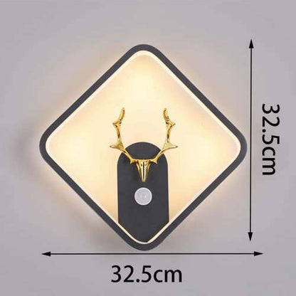 modern LED fali lámpa, 32,5 x 32,5 cm méretábrával