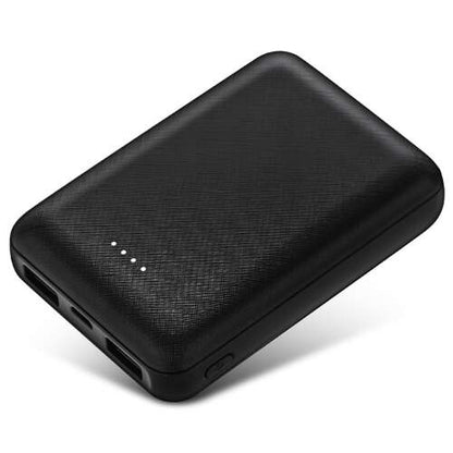 fűthető mellényhez használható fekete power bank, LED töltöttségjelzővel