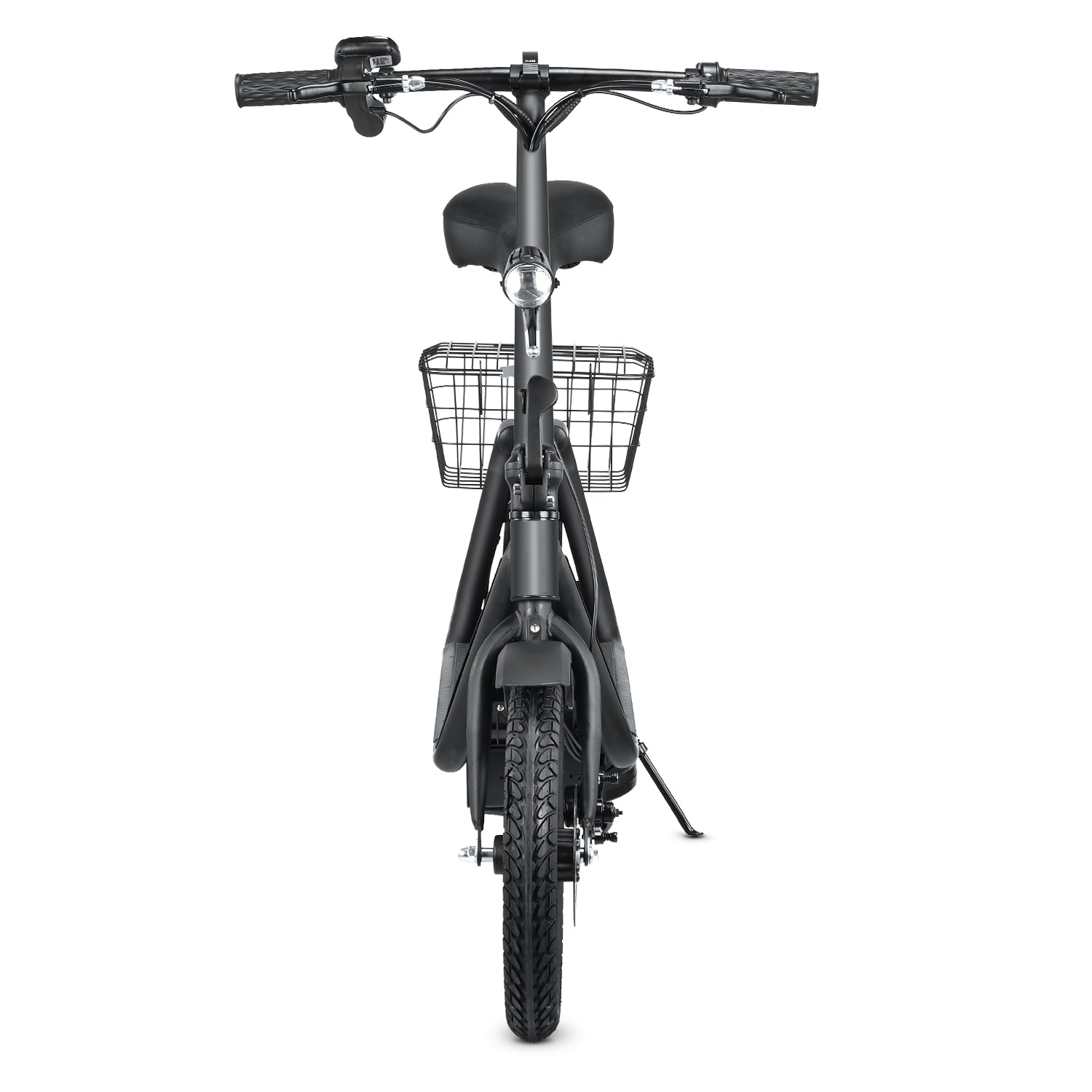 Bogist M5 Elite elektromos roller, elölnézetben kosárral és első lámpával