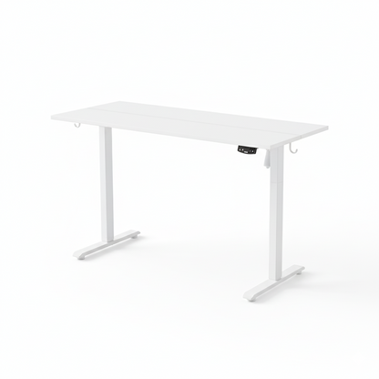 Dollcini elektromosan állítható íróasztal, fehér, 140 x 54 cm-es asztallappal