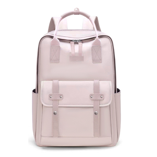 Dollcini rózsaszín bővíthető unisex üzleti laptop hátizsák, 16 hüvelykes laptophoz