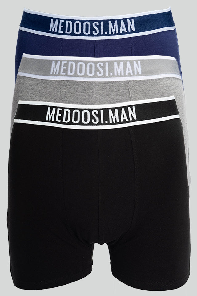 férfi boxeralsó, 3 részes, pamutból, közeli anyagrészlettel, ZZC_100_2XL modell