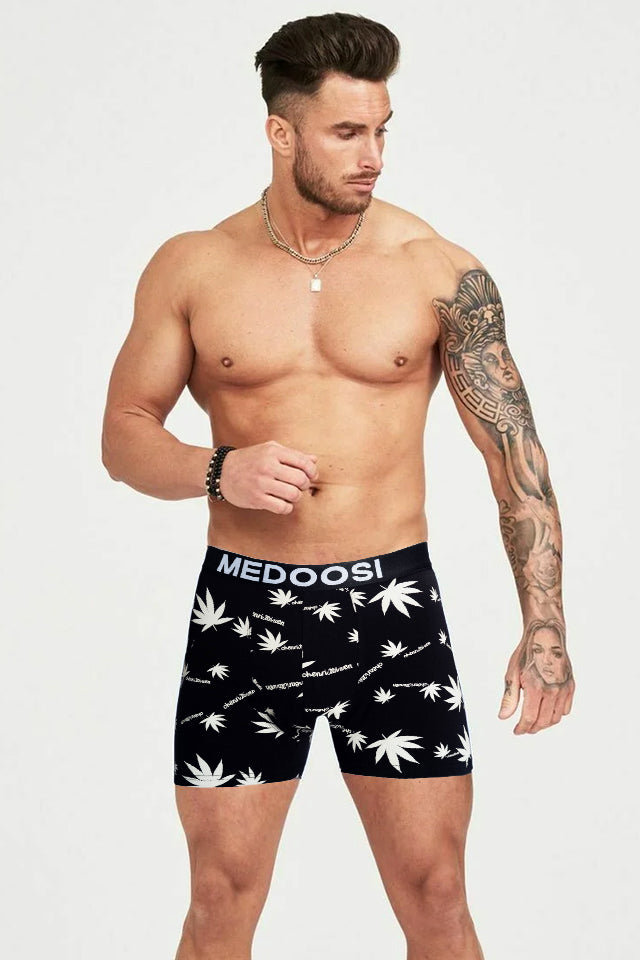 férfi boxeralsó, 3 részes, pamutból, varrásmentes részlettel, galériaképen