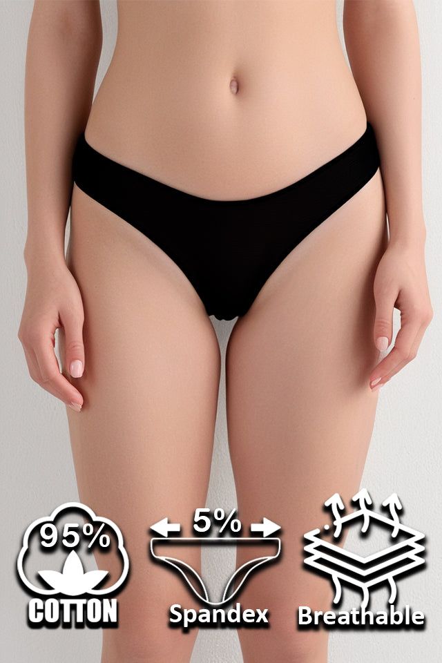 női tanga, többszínű, 6 részes, pamutból, rugalmas kialakítással, ZZC_3682_L modell