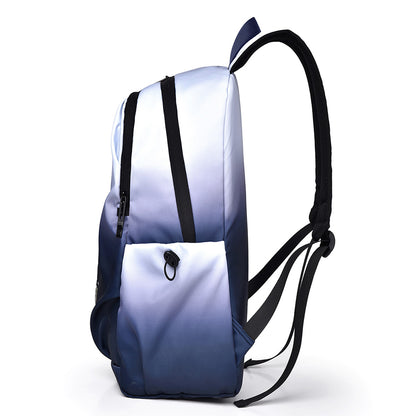 laptop hátizsák, kompakt, nylon anyagból, laptoprekesszel, utazáshoz bemutatva