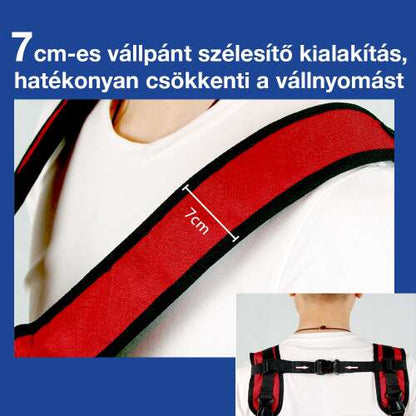 ergonomikus babahordozó, 7 cm széles vállpánttal