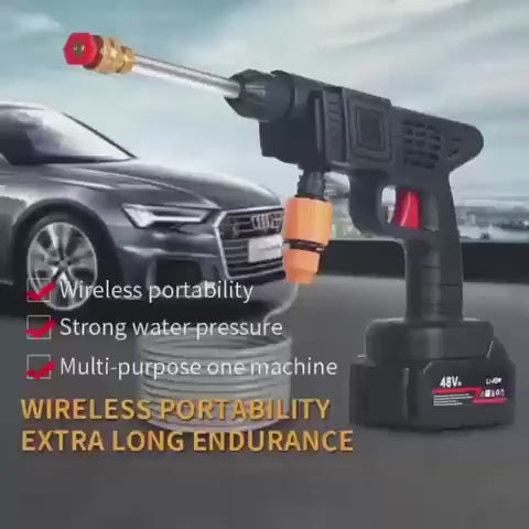akkumulátoros nagynyomású mosó 400 W 40 bar bemutató videón második nézetben