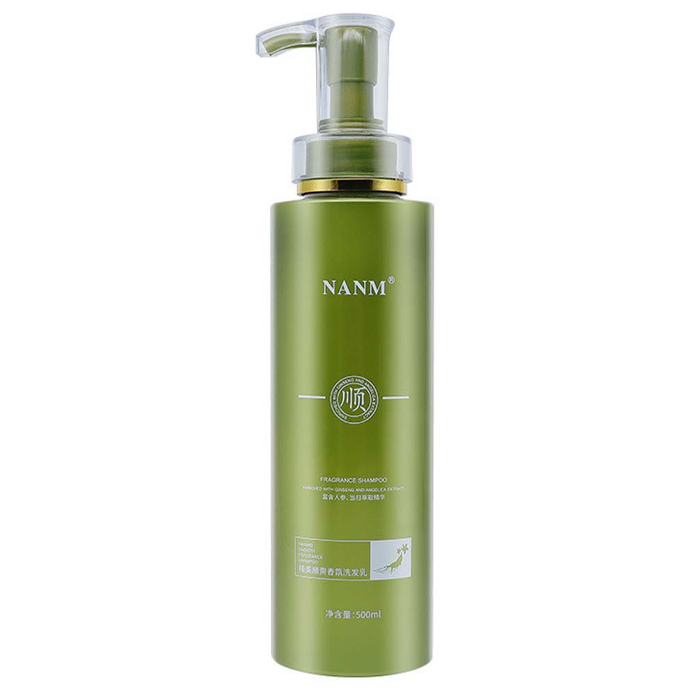 Dollcini Nanmeishun ginzeng sampon, zöld pumpás flakonban, 500 ml