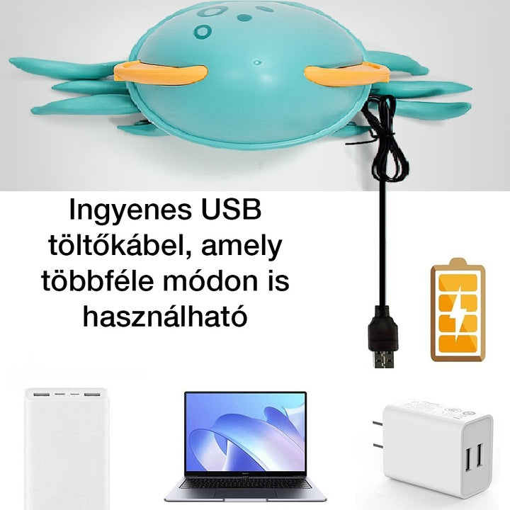 ajándék játék, kék, ABS keményfedeles, akadálykerülő funkcióval, ajándékhoz bemutatva