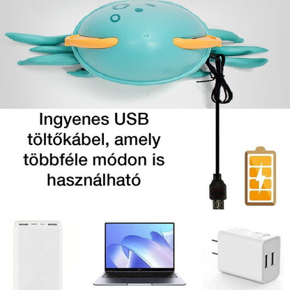 ajándék játék, kék, ABS keményfedeles, akadálykerülő funkcióval, ajándékhoz bemutatva
