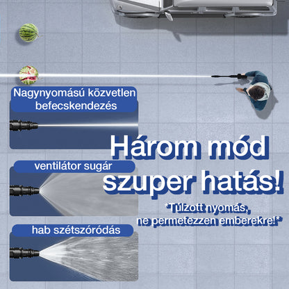 akkumulátoros nagynyomású mosó 400 W 40 bar elölnézetben