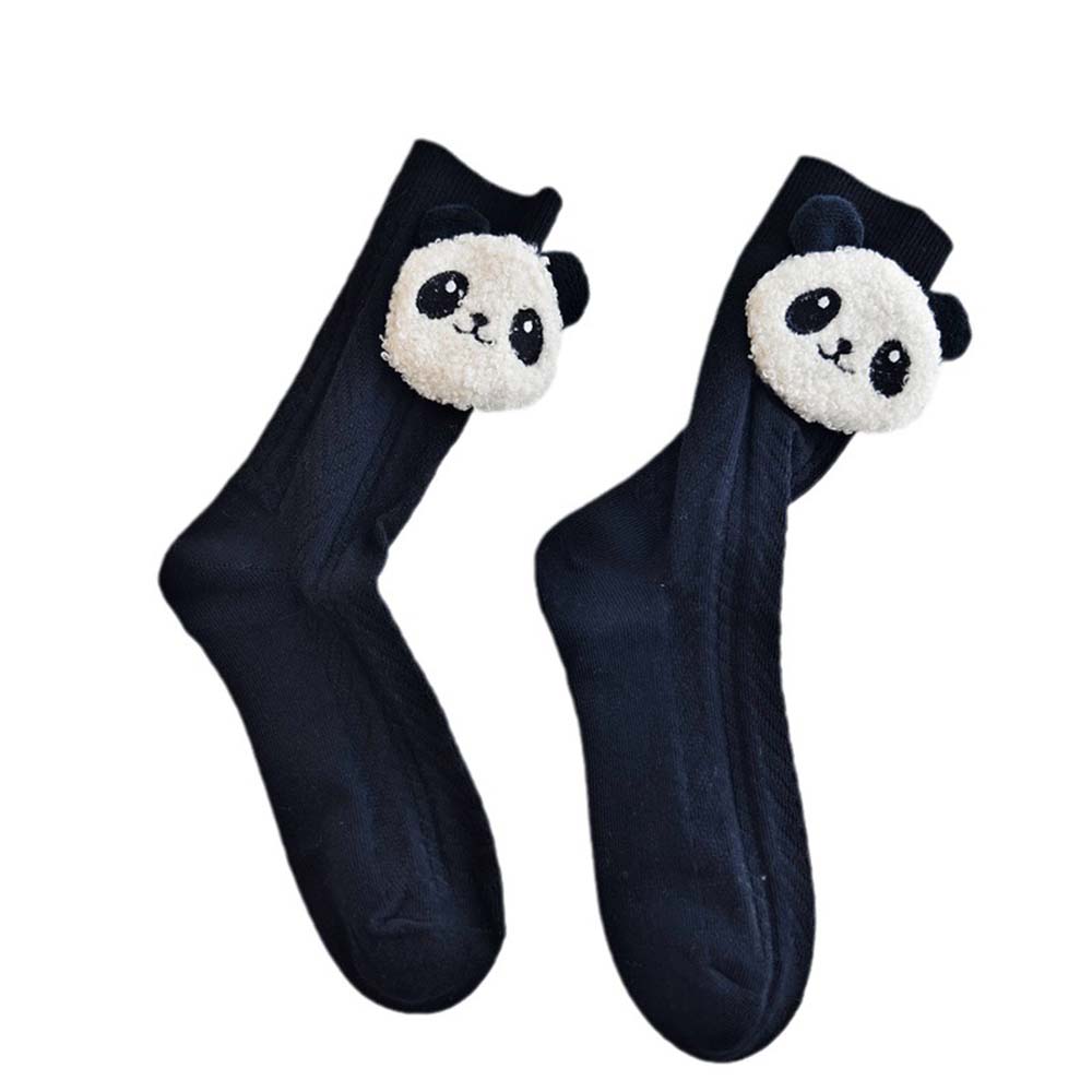 Dollcini fekete meleg női panda zokni, 2 pár, terméknézetben