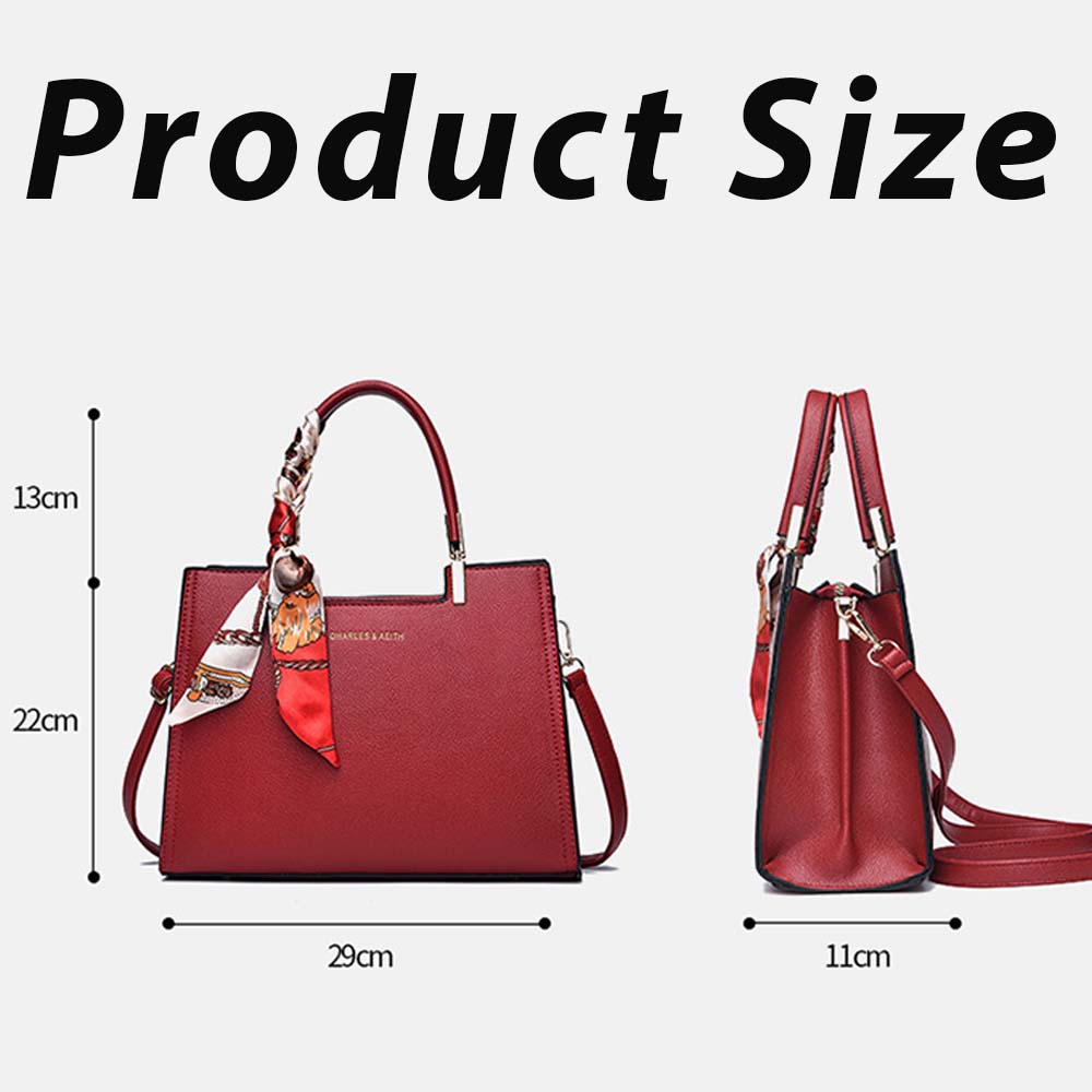 piros női crossbody táska, 29 x 11 x 22 cm méretábrával