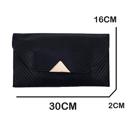 fekete lopásgátló mini női válltáska méretábrán 30 x 16 x 2 cm jelöléssel