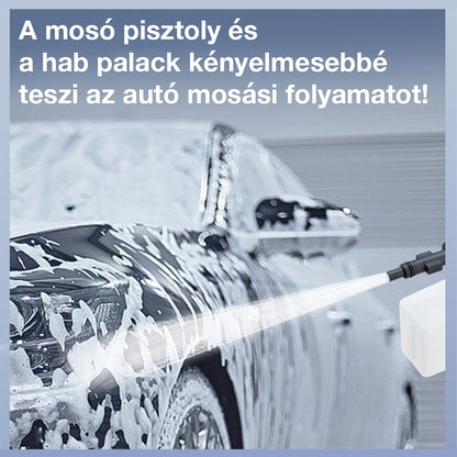 akkumulátoros nagynyomású mosó 400 W 40 bar közeli részletképen