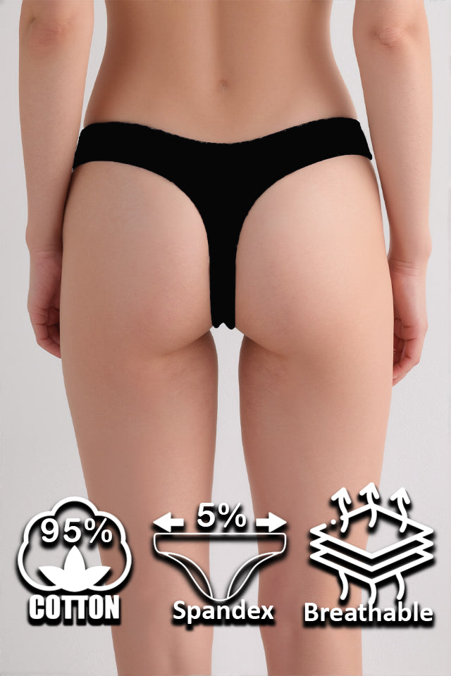 női tanga, többszínű, 6 részes, pamutból, varrásmentes részlettel, 53622_05 modell