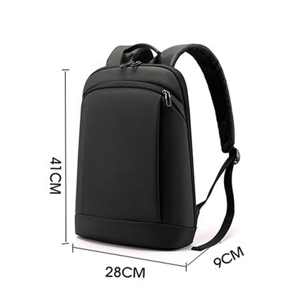 fekete uniszex laptop hátizsák méretábrán 41 x 28 x 9 cm jelöléssel